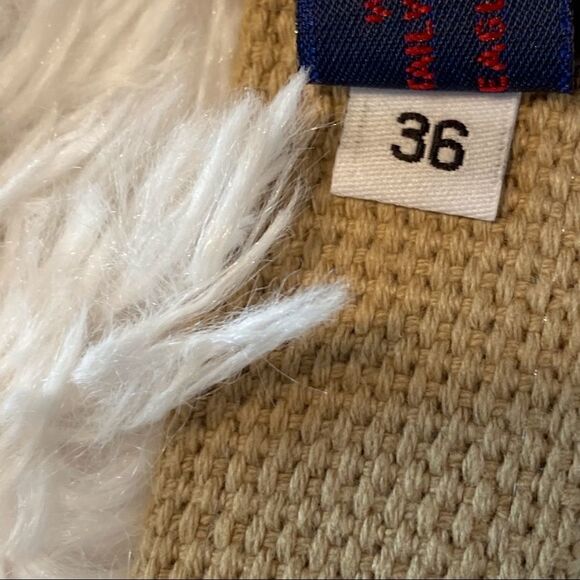 A Tail We Could Wag Colorful Woven and Brown Leather Belt - Picture 7 of 9